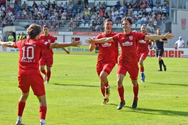 Lukas Gerlspeck nach seinem Tor zum 1:0