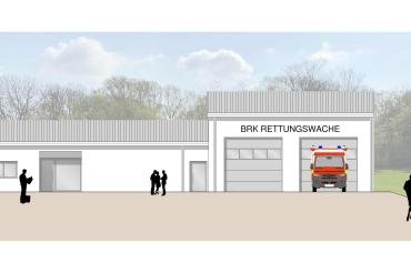 Die neue Rettungswache in Rain. 