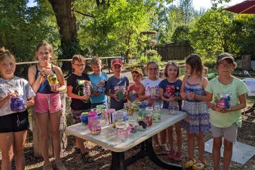 Windlichter basteln Ferienprogramm 