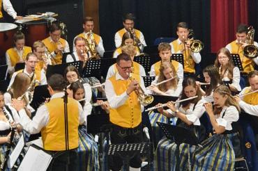 Die Stadtkappele Donauwörth bei dem 49. Kulturtag in Donauwörth.