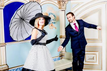 Die Musical-Stars Stefanie Hertel und Stuart Sumner.