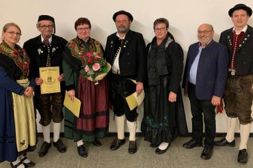 Von links: Nadine Adam (2. Vorstand), Hans Gastel, Birgit Adam, Jürgen Reiter, Ursula Jais, Otto Seefried, Andreas Reiter (1. Vorstand)