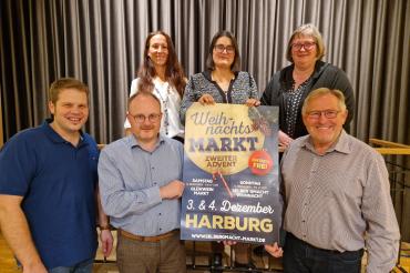 Das Bild zeigt die Vorstandschaft des GV Harburg.