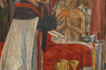 Detail des Nördlinger Hostienwunders aus dem Taigaltar aus dem Jahre 1518