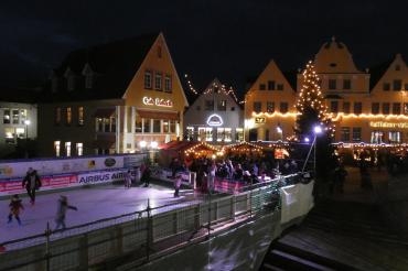 Weihnachtliche Stimmung im Donauwörther Ried. 