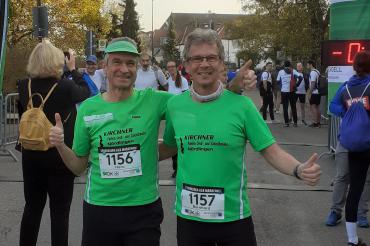 Hans Niederhuber und Bernhard Satzenhofer kurz vor dem Start.