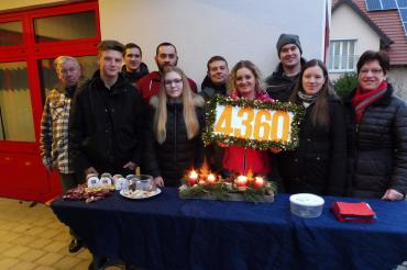 Im Bild ist ein Spendenerlös von 4 360 Euro zu Sehen