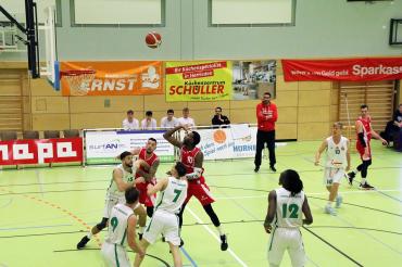 Bild vom letzten Auswärtsspiel der Nördlinger Basketballer gegen Ansbach. 