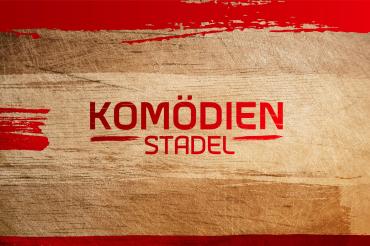 Das Logo des Komödienstadels.