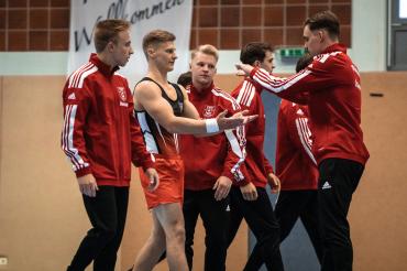 Die TSV Sportler (v.l.): Julius Hartrich, Sascha Wilhelm, Bastian Bonack und Karl Becker.