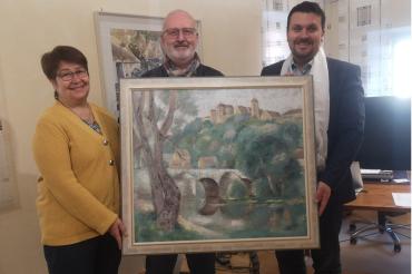 Überreichung des Gemäldes 