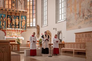 Gottesdienst in Nördlingens ältester Kirche: die St. Salvator Kirche.