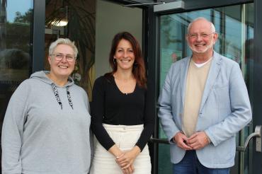 Im Bild sind von links: Claudia Wolfgram, Michaela Kaag und Jörg Fischer zu sehn.