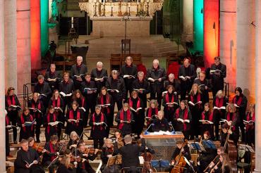 Ein Konzert des Kammerchors in der St. Georg Kirche in Nördlingen.