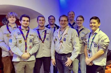 Die Vertreter des Nördlinger Pfadfindervereins.