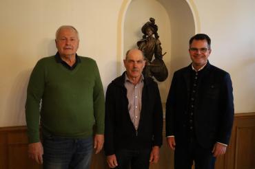 von links: Roland Wörle, Alois Stemmer, Oberbürgermeister Jürgen Sorré.