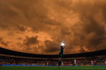 Antonia Dehm bei der U17-Weltmeisterschaft in Indien.