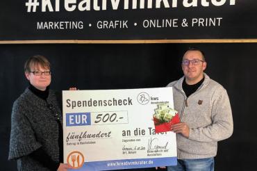 Im Bild zu sehen ist: Kws Spende an örtliche Tafeln