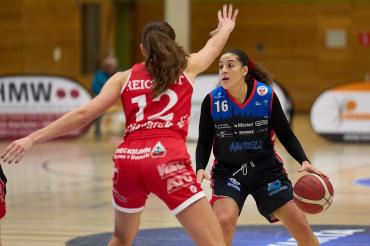 Im Bild ist die Basketballspielerin Anissa Pounds aus Nördlingen zu sehen.