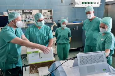 Simulator-Training mit US-Professor Carlton Reckling.