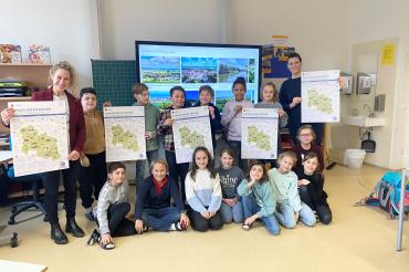 Plakat des Landkreises Donau-Ries für Grundschulklassen