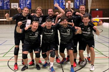 Die Gosheimer Volleyballherren bei ihrem letzten Spiel des Jahres.