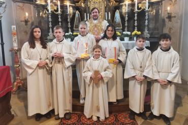 Die Ministranten der Pfarrei St. Nikolaus in Oberndorf.