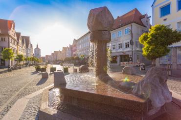 Blick auf Günzburgs historische Altstadt