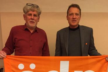 Johannes Thum und Matthias Fritzsche bei der Aufstellungsversammlung der ÖDP.