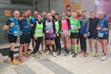 Die stolzen Läufer des Spindellaufs in Regensburg.