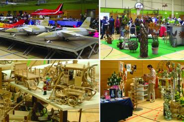 Im Bild zu sehen die Ausstellung "Modellbau-Hobby-Freizeit" 