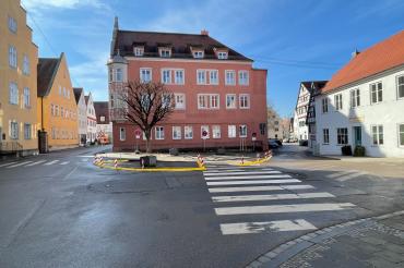 Bauarbeiten am zukünftigen Gerd-Müller-Platz (Ecke Herrengasse-Bergerstraße) beginnen ab Montag, 27. Februar 2023. 