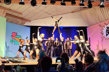 Die Blaumeisen beeindruckten mit ihrer Show.