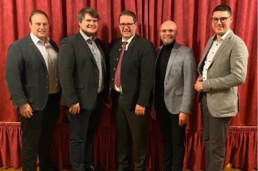  v.l.n.r.: Ulrich Reiner, Florian Riehl, Michael Bosse, Dr. Fabian Mehring, Michael Dinkelmeier