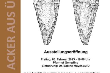 Informationen zur Ausstellung „Vom Acker aus Überacker“. 