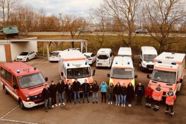 BRK Nördlingen mit der Jugendfeuerwehr aus Baldingen