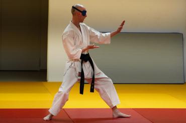 Rene Steinhübel feilt an seiner Kata.