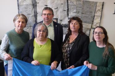 Vizepräsidentin Barbara Holzmann, Fraktionsvorsitzende Heidi Terpoorten, Fraktionsvize und Umweltbeauftragter Albert Riedelsheimer, Pflegebeauftragte Christine Riezler und Annemarie Probst.