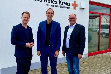 Christoph Schmid, MdB zum Gespräch beim BRK-Kreisverband Dillingen