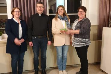 Kreisbäuerin Nicole Binger, Pfarrer Thomas Swat, Susanne Vogel, stellv. Kreisbäuerin Susanne Löfflad.