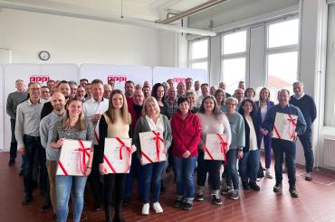 Die Jubilare der Firmengruppe Appl.