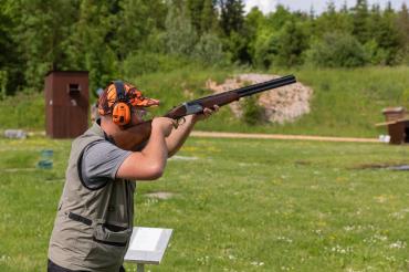 Die größte Wurfscheibenschießanlage Bayerns in Amerdingen.