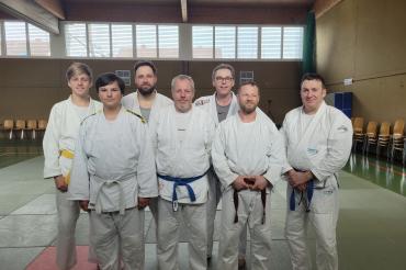 v.l.n.r.: Paul Pittschaft, Philip Unglert, Udo Rottmann, Otto Striegel, Peter Martin, Torsten Pätzold, Branko Schäpers.