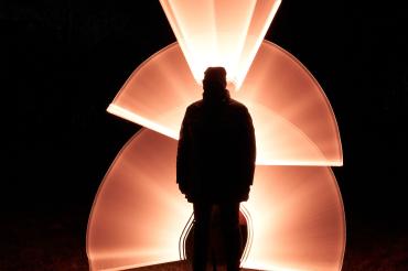 Ein Light painting Bild von Michael Soller.