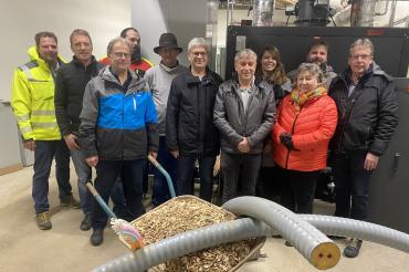 Vorstand und Aufsichtsrat der NahGeStein mit Bgm. Engelhardt, Andreas Gutmann und Max Diez.