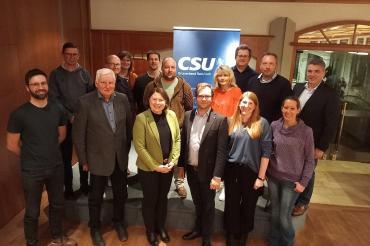 Die wiedergewählte Vorstandschaft der CSU Rain.