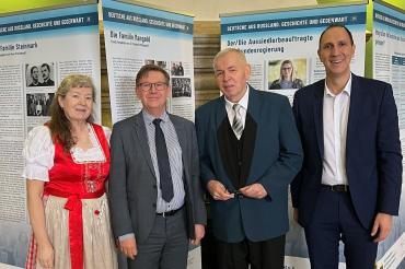 Landrat Stefan Rößle eröffnete die Ausstellung „Deutsche aus Russland. Geschichte und Gegenwart“.