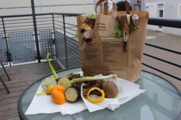 Papiertüten für den Bioabfall.