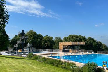 Das Donauwörther Freibad. 