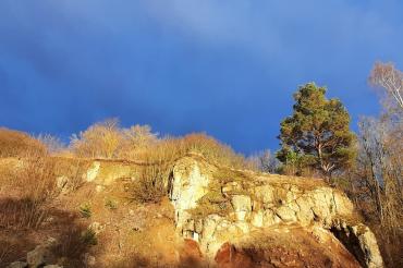 Eine Autoexkursion in die Geotope Aumühle und Burschel Hainsfarth.